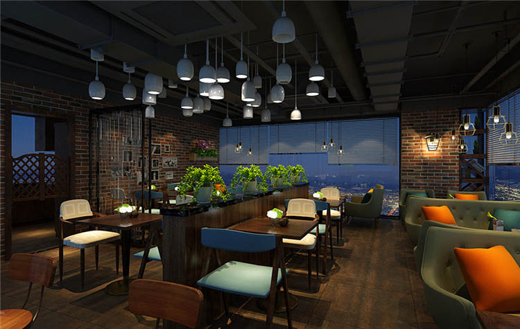 郑州西餐厅装修设计-要体现出与众不同的视觉感