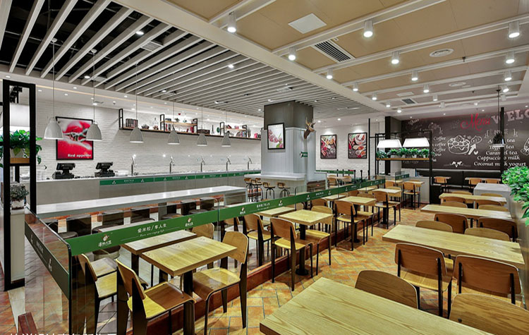 郑州快餐厅装修设计-快餐厅讲究的是方便快捷