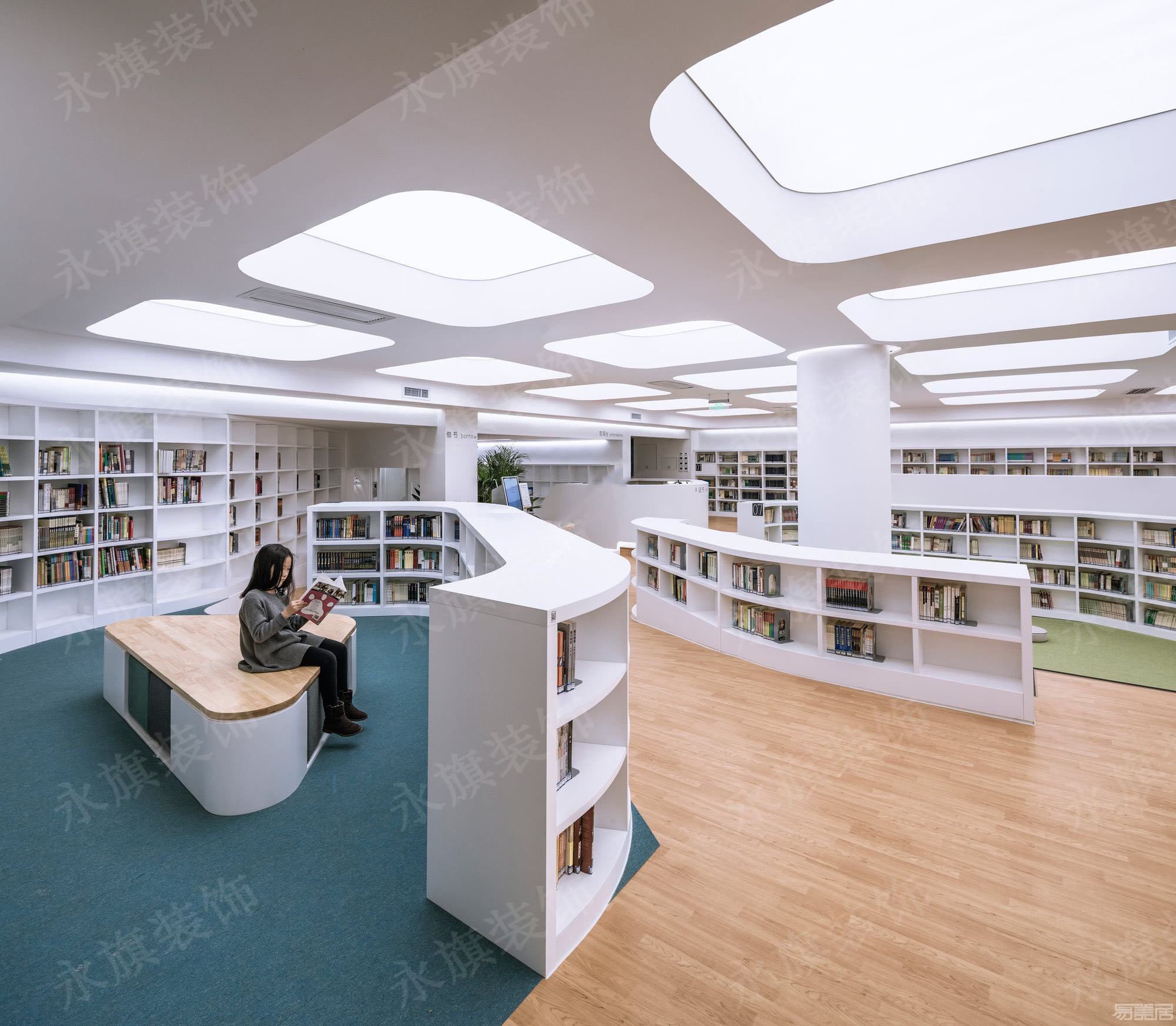 郑州校园图书室装修设计