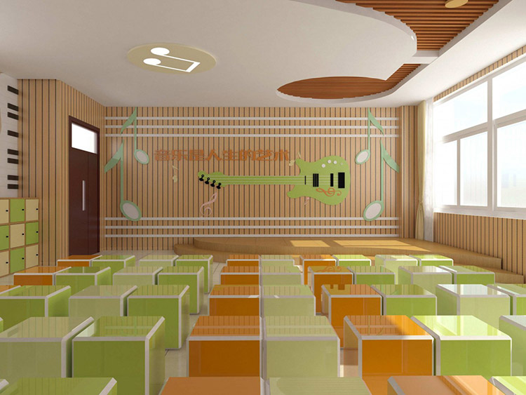 郑州学校音乐室装修-音乐教室设计打造艺术殿堂