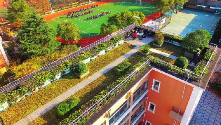 郑州学校文化建设-学校环境设计校园天台改造