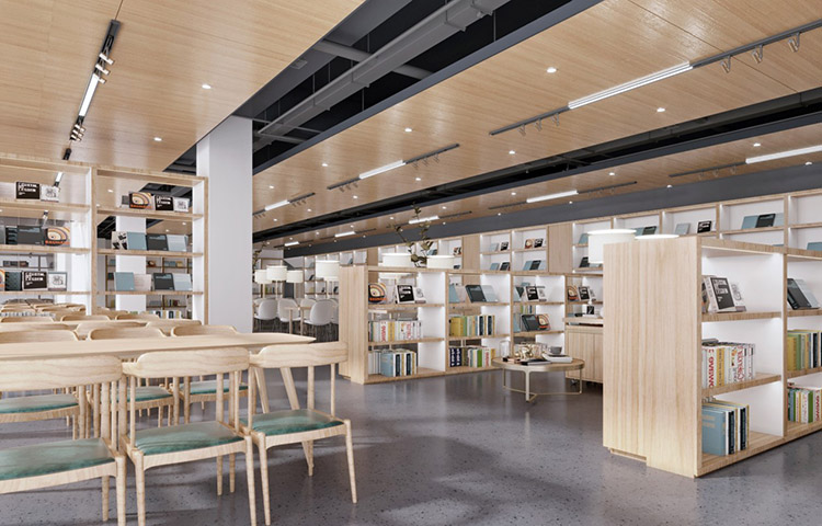 河南学校功能室建设-学校图书馆设计扬正学之气