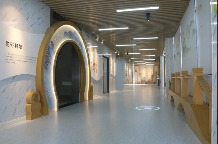 河南中小学文化墙建设-文化墙设计体现笔墨画卷感