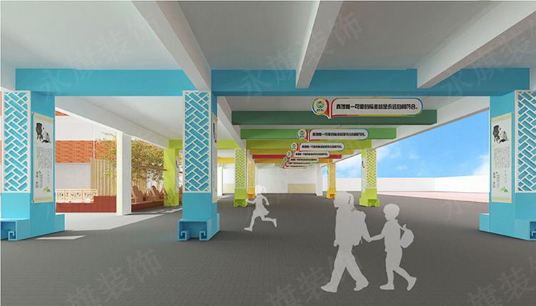 郑州校园文化设计效果图 郑州校园文化设计效果图
