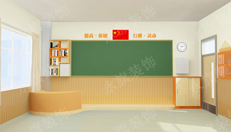 郑州小学教室走廊文化设计效果图