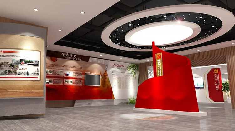 郑州企业党建展厅设计打造优秀展厅