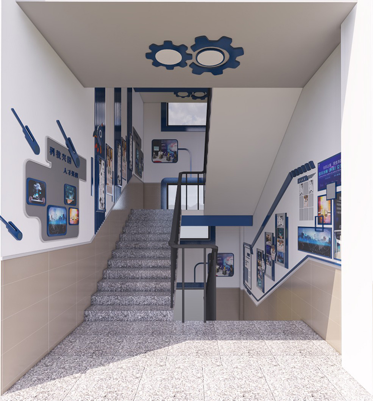郑州校园文化建设中的楼道设计