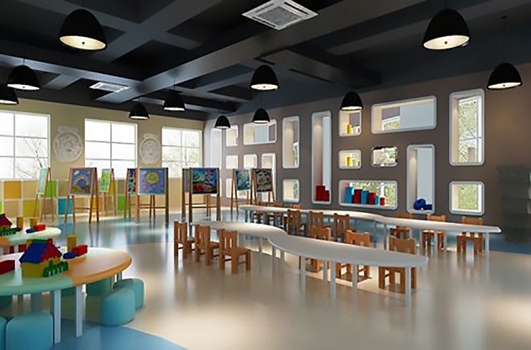 郑州学校美术教室设计把握整体风格