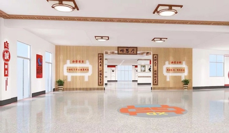 河南学校空间设计-大厅空间改造