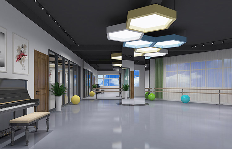 河南校园舞蹈教室设计-做到实用特色美观