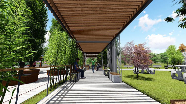 河南校园景观设计-打造多元学习空间