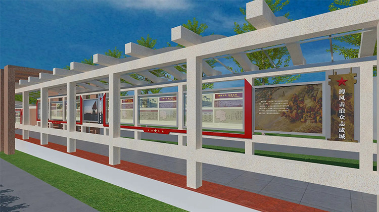 河南部队文化建设-长廊及灯箱的设计要点