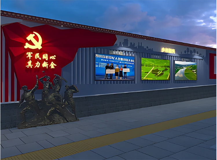 河南军营文化墙设计-展现营区新风貌