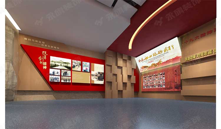 新郑党建展厅装修要以传承红色精神为出发点