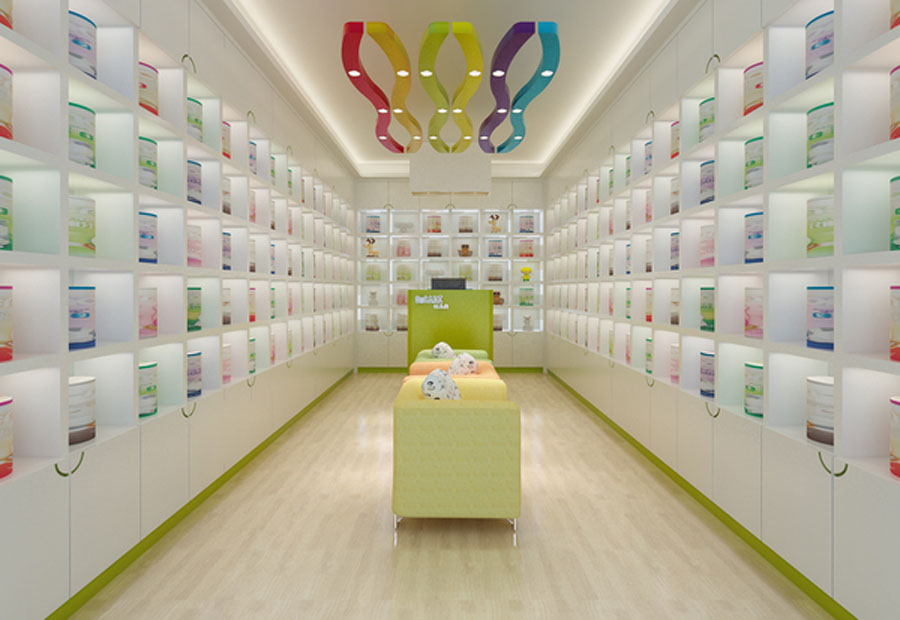 母婴店装修设计-母婴店设计效果图