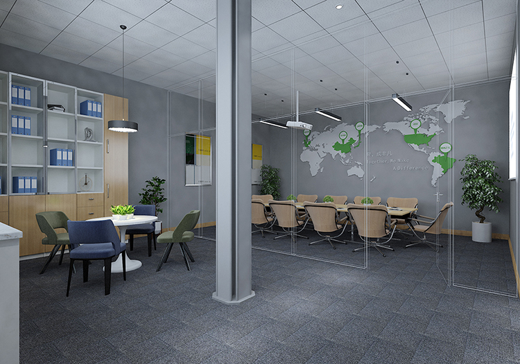 郑州小型办公室装修设计-小面积装修出大空间