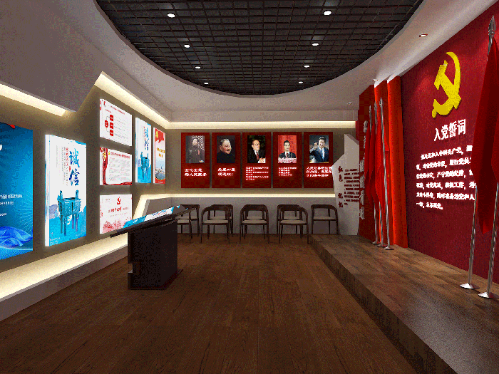 郑州党建展厅装修设计-有哪些不可缺少的部分