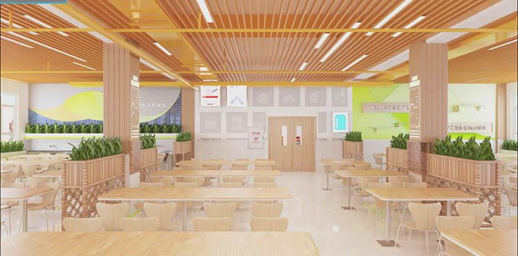郑州学校餐厅装修