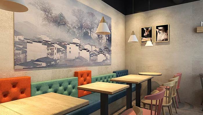 新郑小吃店装修