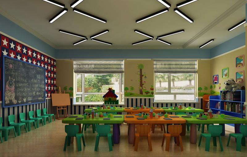 濮阳教育培训机构装修设计-打造优秀少儿英语教室