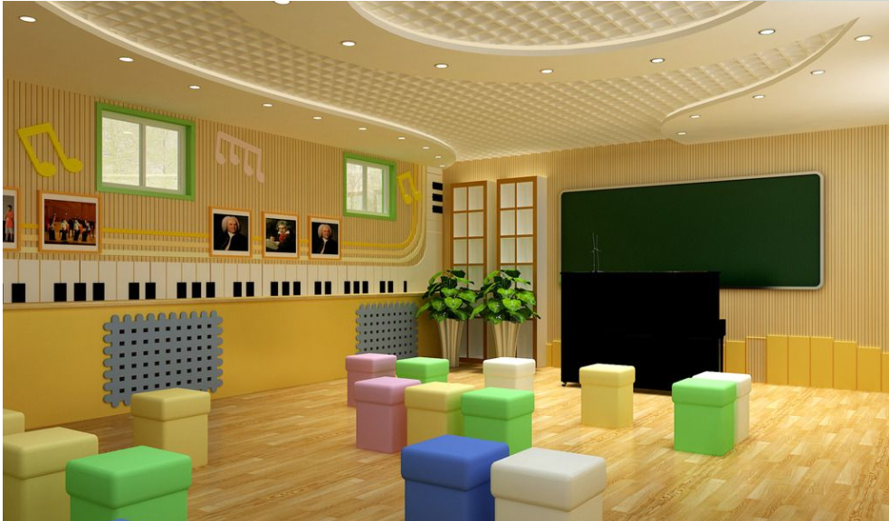 三门峡学校功能室建设-精美音乐教室设计