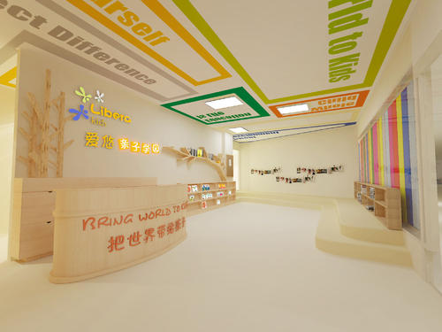 郑州教育培训机构装修设计-吸引家长和孩子的喜爱