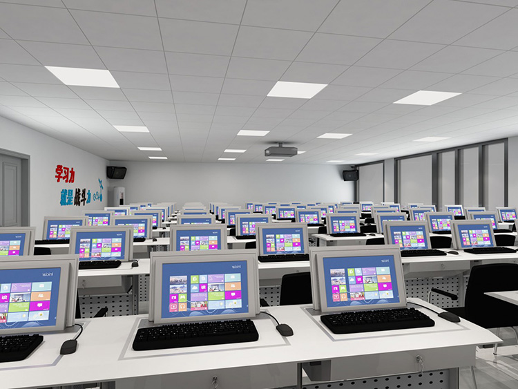 郑州校园功能室建设-计算机教室设计效果图