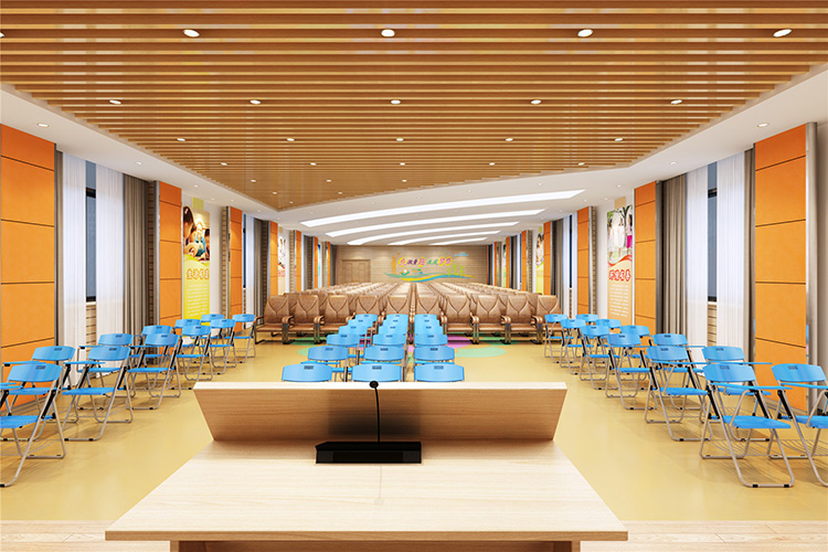 郑州学校报告厅装修-多功能报告厅设计