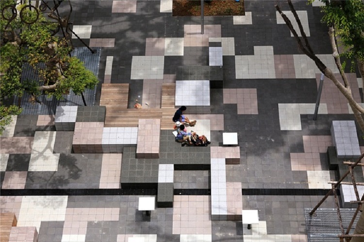 郑州校园文化建设-校园文化设计之地面铺装
